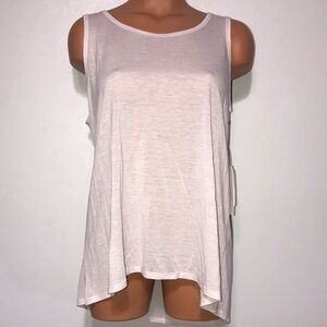 Three Dots Jersey Swing Tank Grey Lilac Size Small